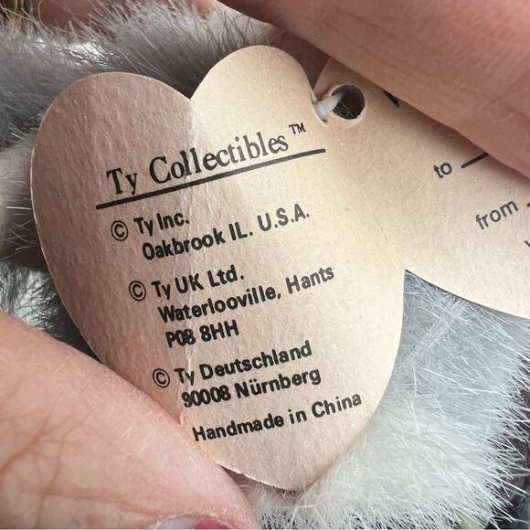 1993 TY Collectibles "Whiskers" Retired Gray Cat BB22 NWT🏷 - Picture 6 of 14